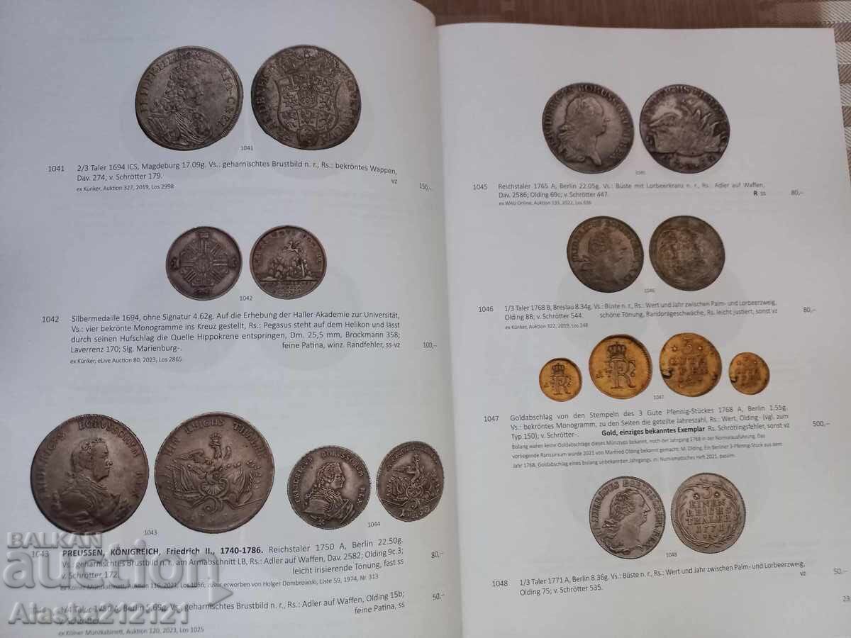 Numismatics - Auction catalog for medieval coins with price 5.00 BGN | € 2.56