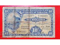 10 Shilling Gibraltar Banknote 1942