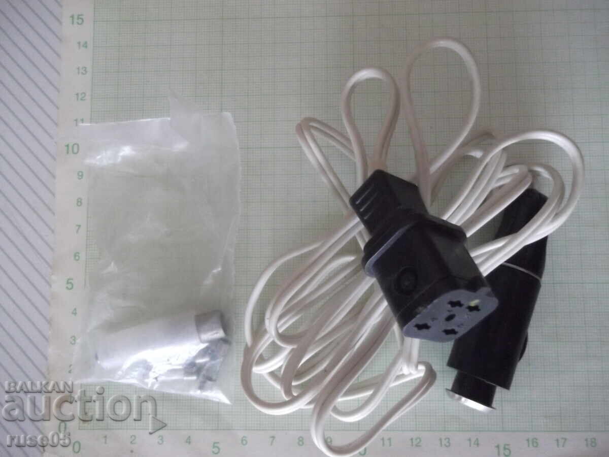 Auction  Power cable and fuses for "Yunost" TV, new