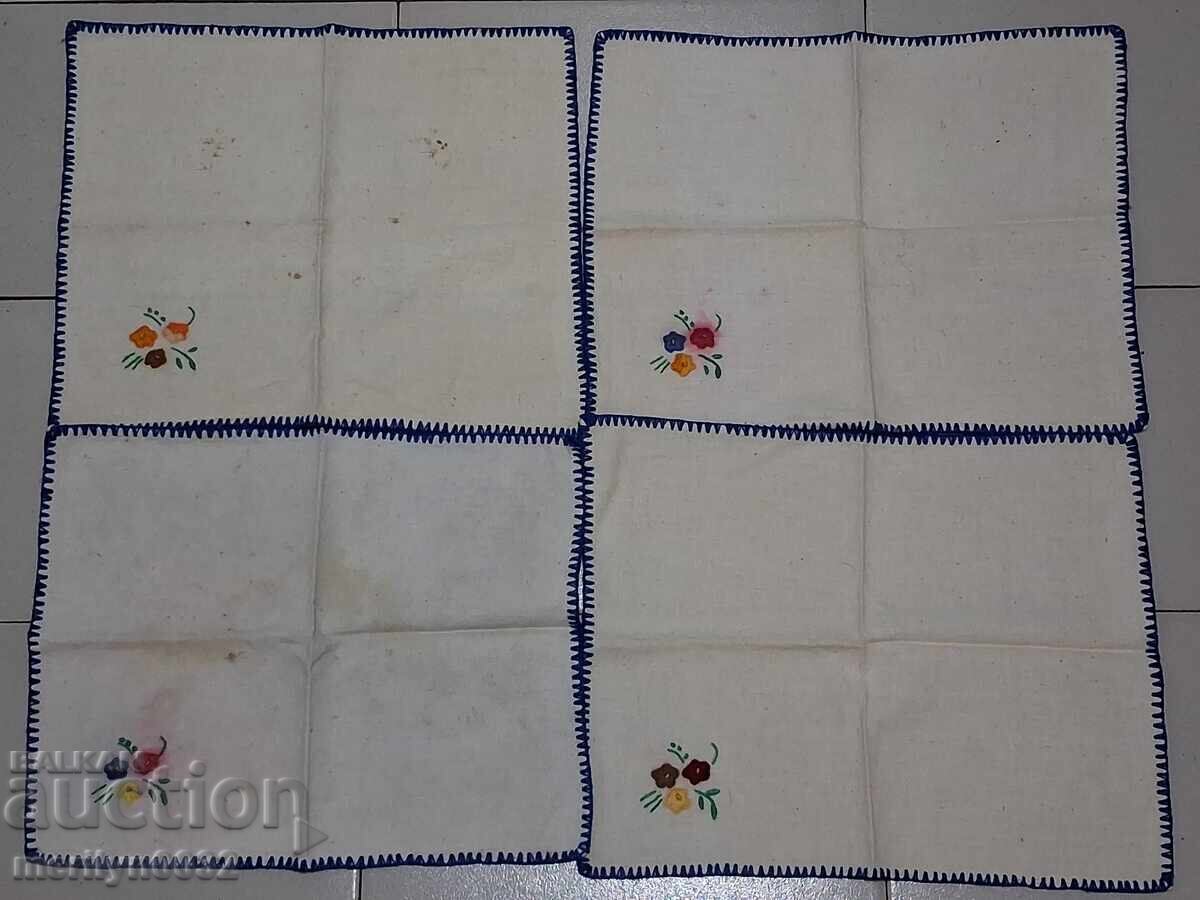 Șervețele vechi brodate pentru masă