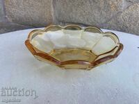 PAHAR DIN STICLĂ RELIEF VECHI, PENTRU NUCI