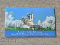 5 долара 1988 година Маршови острови "Дискавъри"