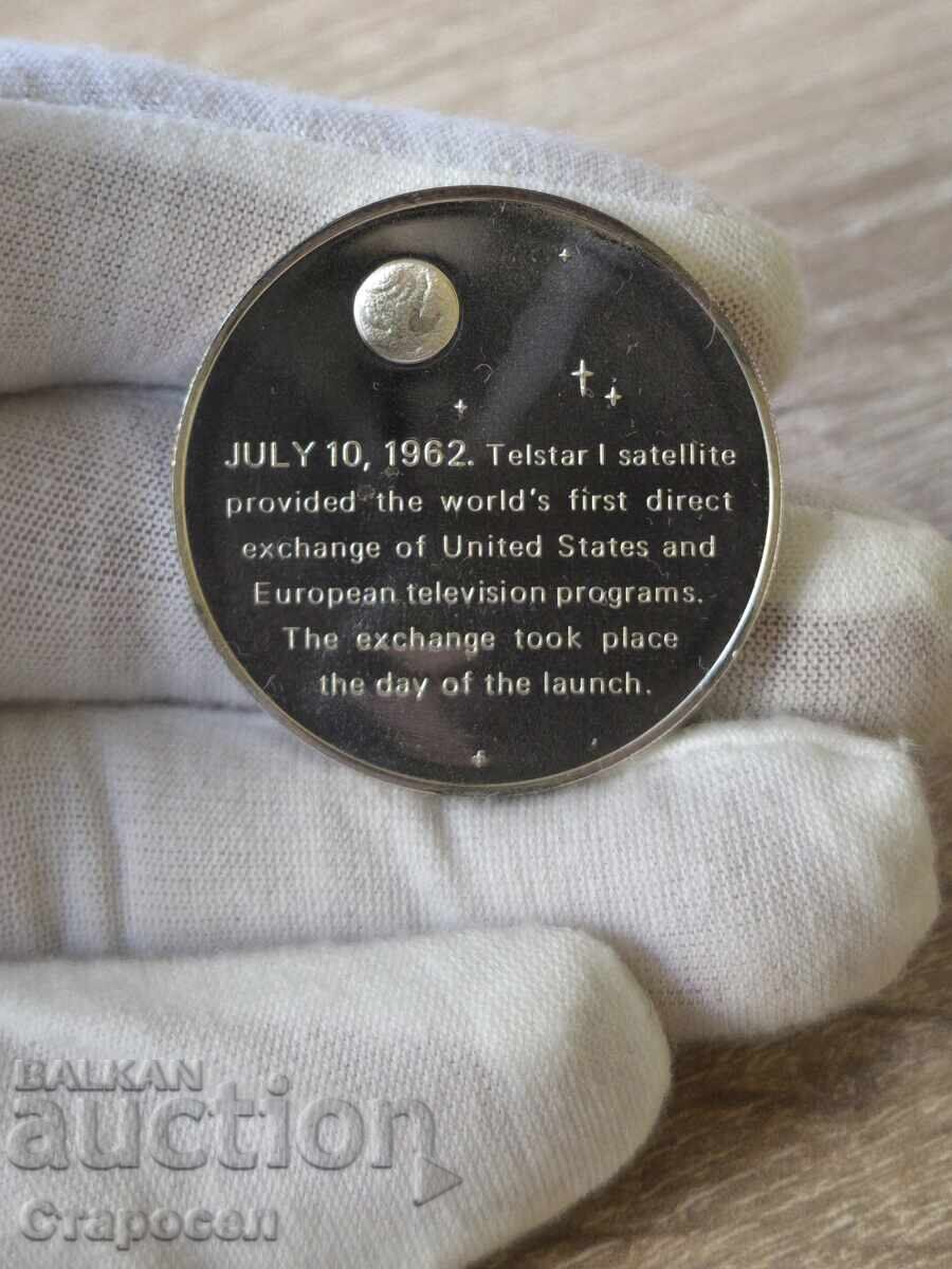 Coin (plaque) "First Intercontinental Connection" with price € 65.00 | 127.13 BGN Coin (plaque) "First Intercontinental Connection" with price € 65.00 | 127.13 BGN