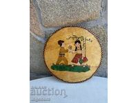 PANOU CU DESEN DE LEMN DIN PERIOADA SOCIALISTĂ