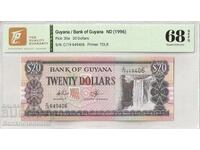Guyana 20 Dolari 1996 Pick 30e Ref 9406 Unc