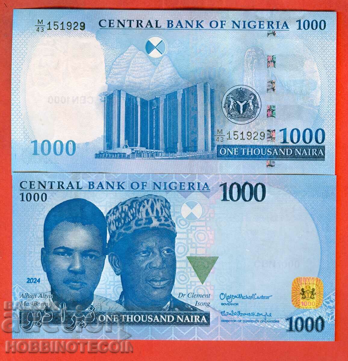 NIGERIA NIGERIA 1000 1000 emisiune NAIRA 2024 NOU UNC