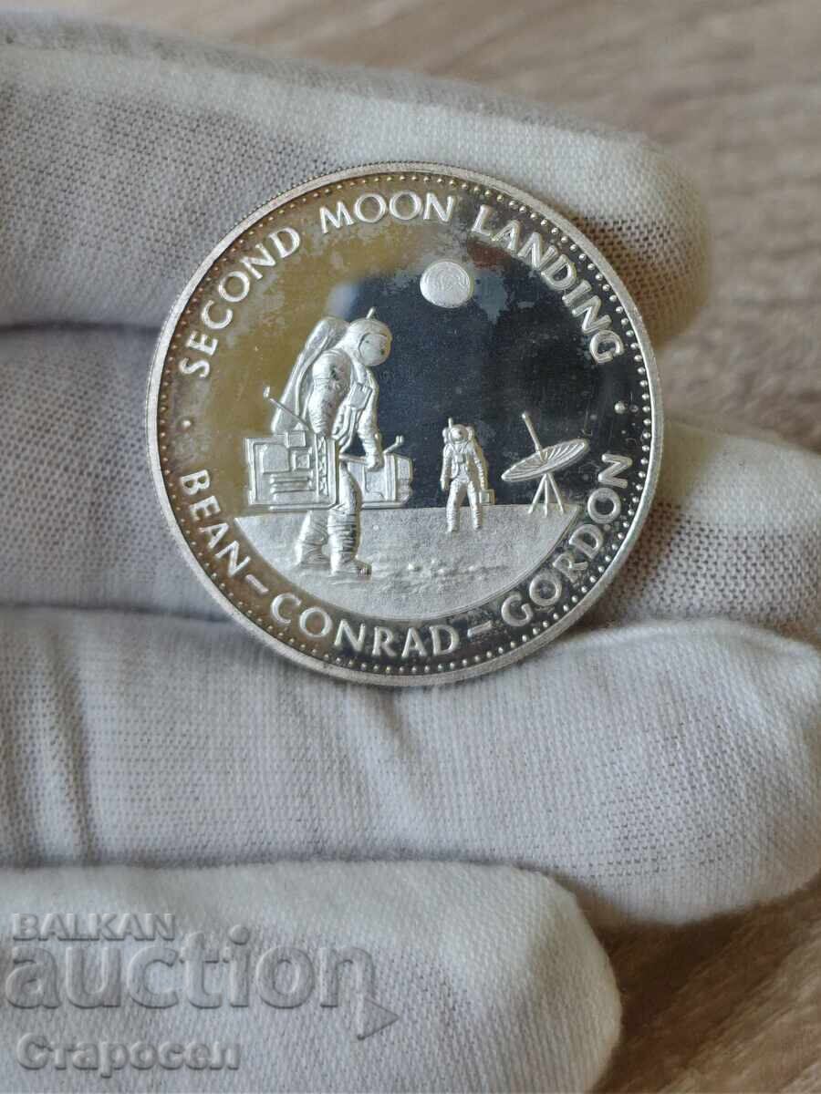 Monedă (plachetă) "A doua aselenizare"