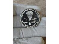 Monedă (plachetă) "Al doilea american pe orbită"