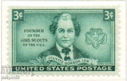 1948. USA. Girl Scouts - Juliet Gordon Lowe.