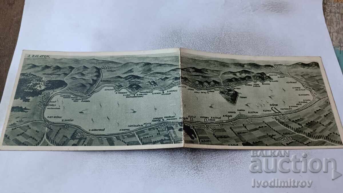 Διπλή καρτ ποστάλ Balaton