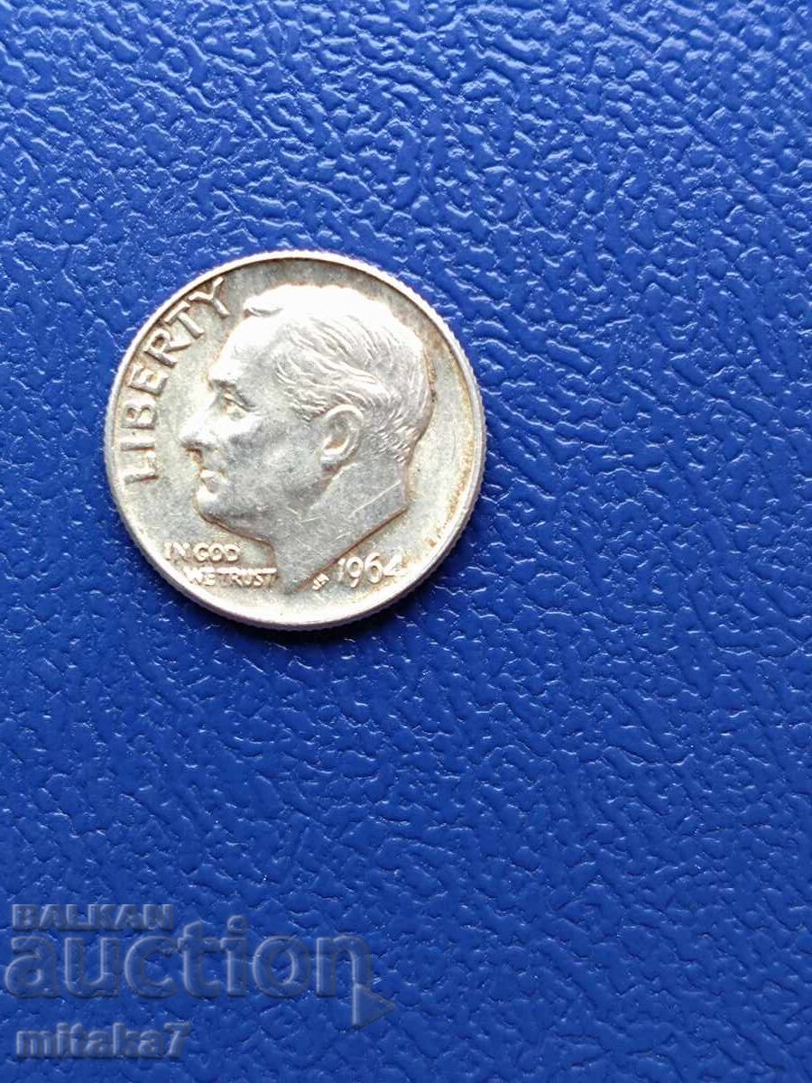 1 δίμη 1964, ΗΠΑ 1 δίμη 1964, ΗΠΑ