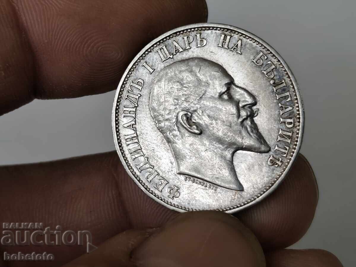 BZTs Silver Coin 2 Leva 1910 - 6