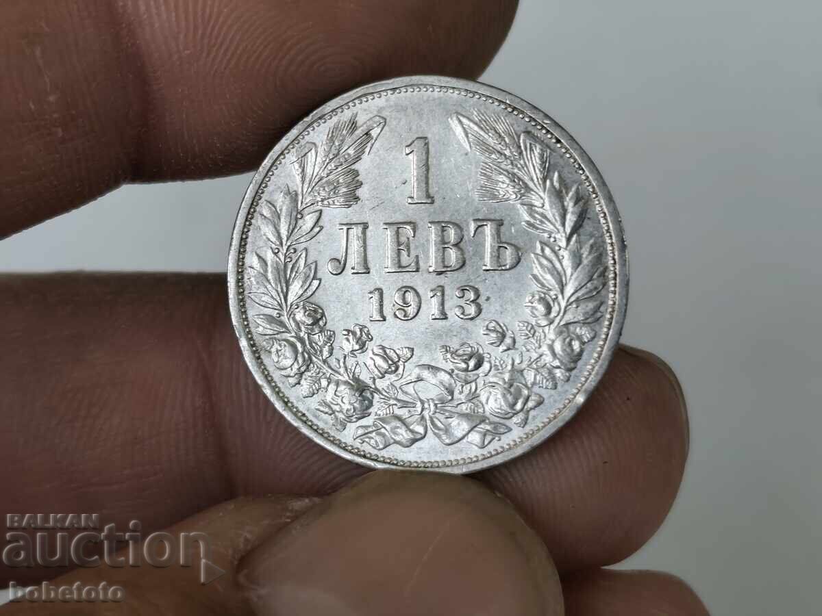 BZTs Silver Coin 1 Lev 1913