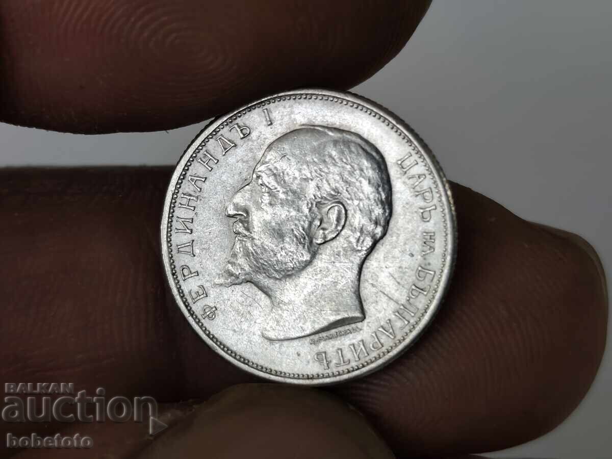 Delivery of Silver Coin 50 stotinki 1913