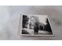 Photo of a Woman and a Little Girl in front of Shipka Monastery