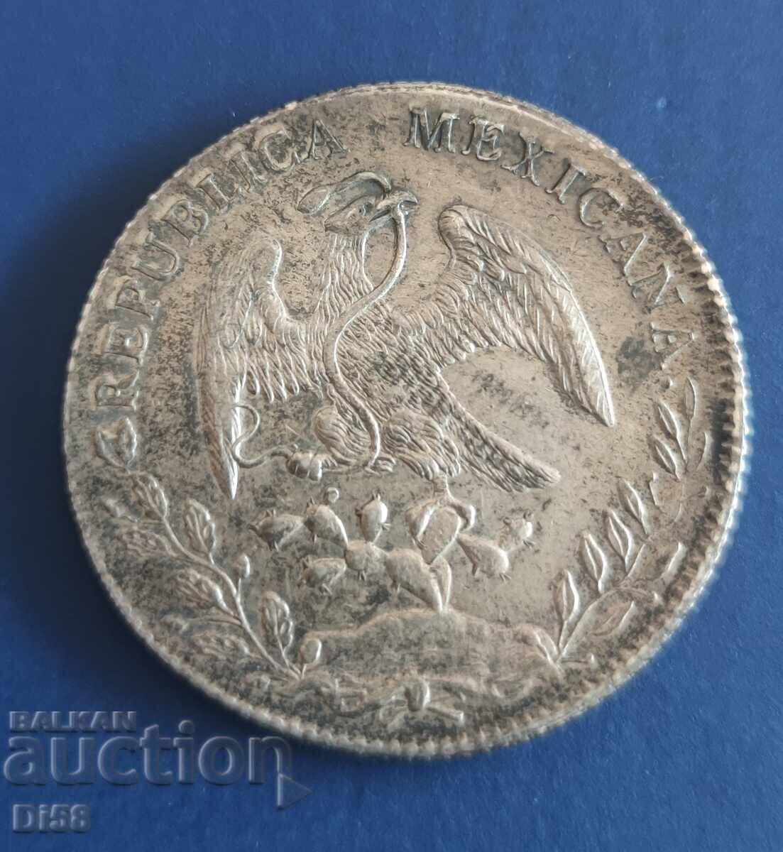 Monedă Rară de Argint Mexic 8 Reales 1893 BZC cu preț 142.00 BGN | € 72.60