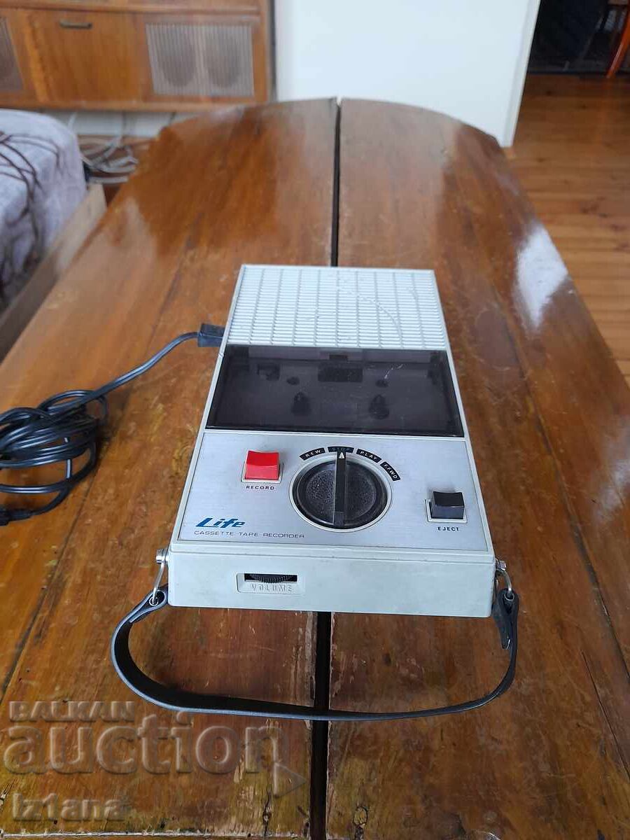Old cassette player Life P-71AC Old cassette player Life P-71AC