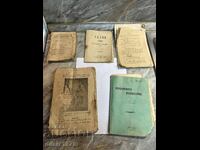 Old books from around 1900 in poor condition