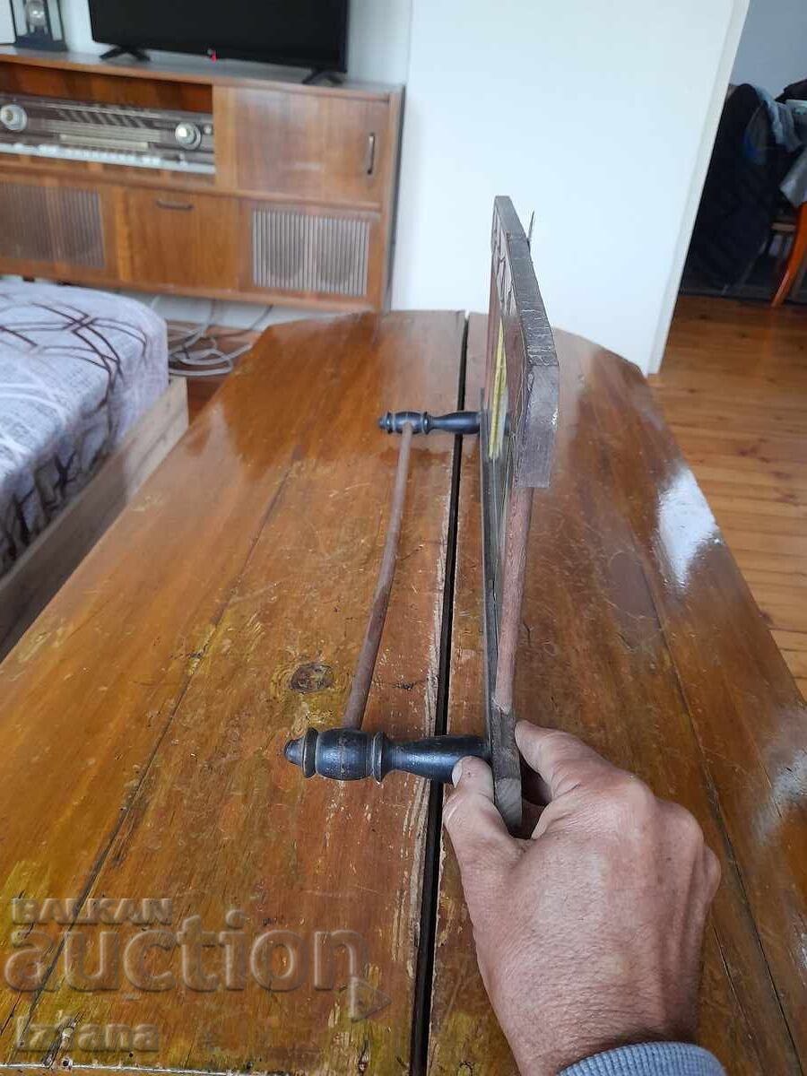 Auction  Antique mirror, towel rack