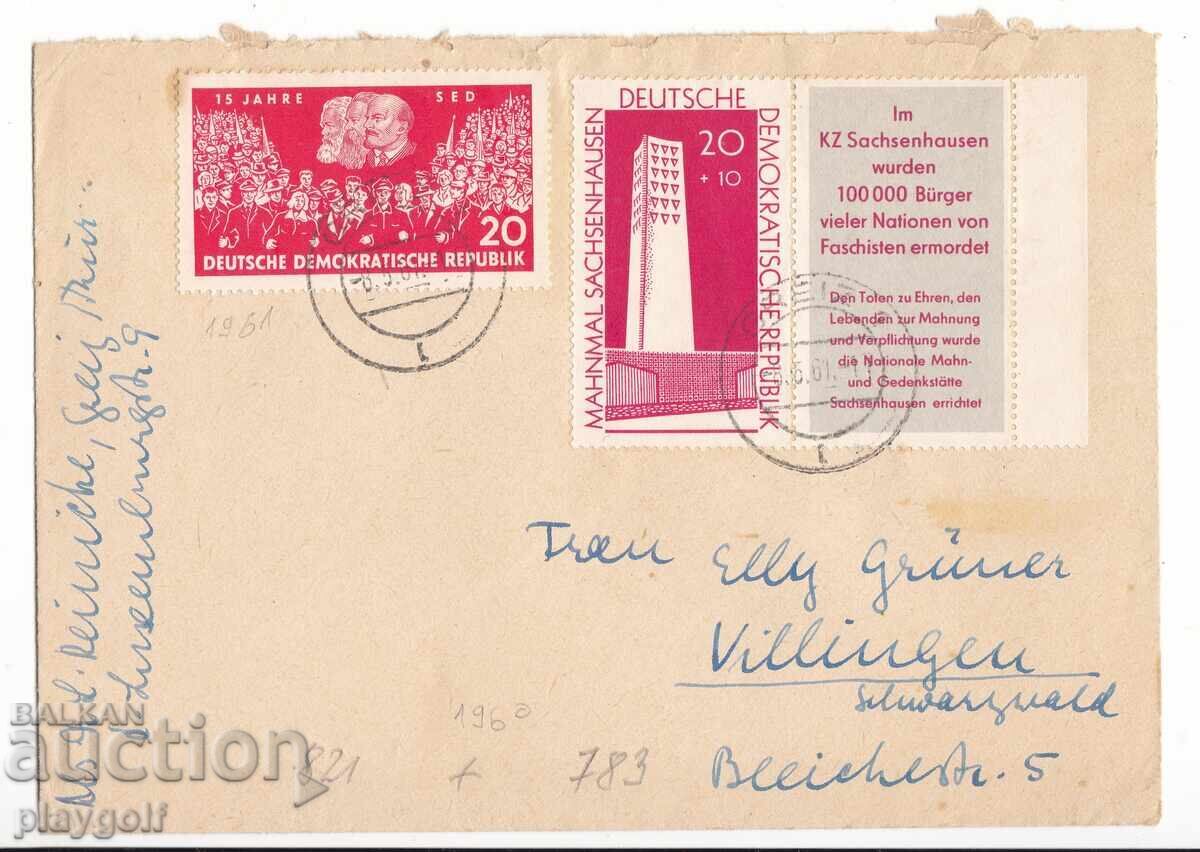 Συλλεκτικός φάκελος DDR 783b και 821 από το 1961 του Dr.L. Reinicke Συλλεκτικός φάκελος DDR 783b και 821 από το 1961 του Dr.L. Reinicke