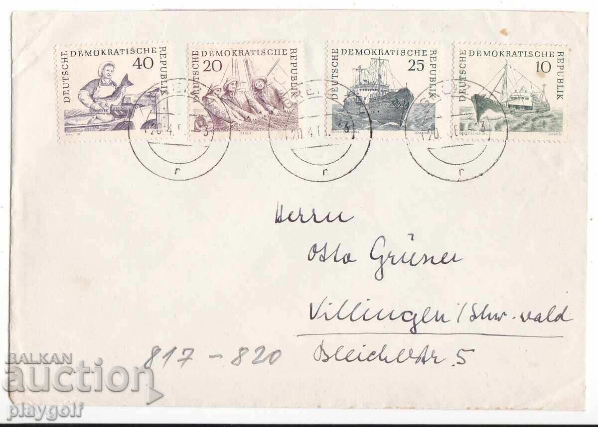 Συλλεκτικό φάκελο DDR 817- 820 από το 1961 του Dr.L. Reinicke