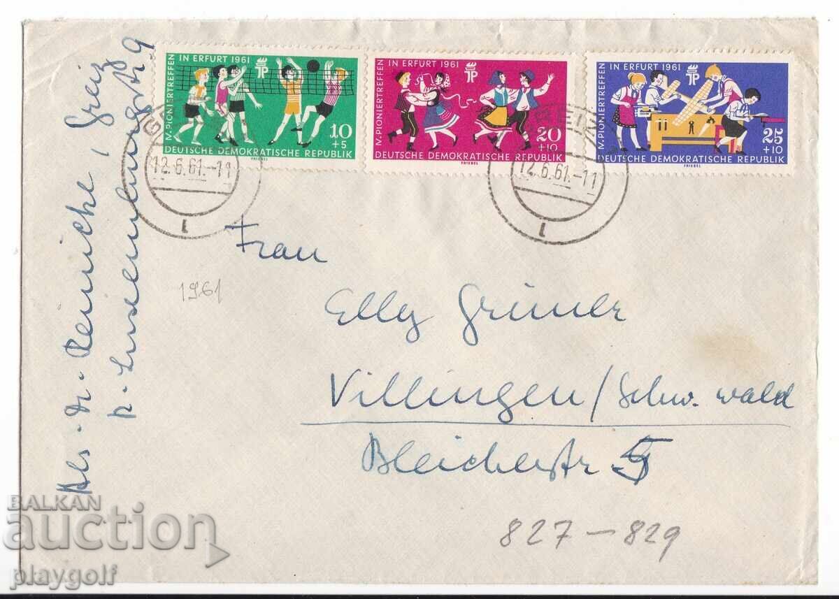 Συλλεκτικό φάκελο DDR 827-829 από το 1961 του Dr.L. Reinicke