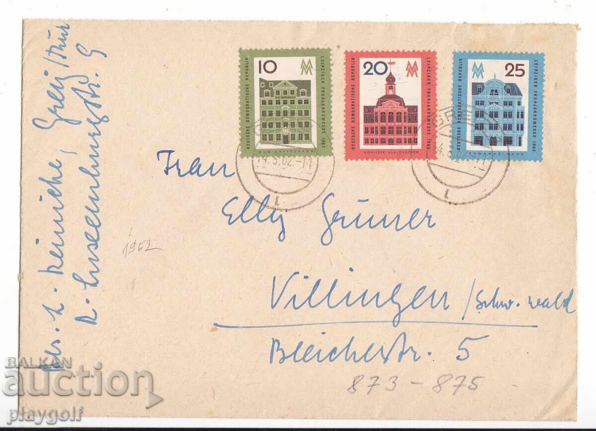 Συλλεκτικό φάκελο DDR 873-875 από το 1962 του Dr.L. Reinicke