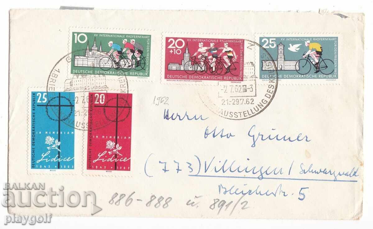 Collector's Envelope DDR 886-888 from 1962 by Dr. L. Reinicke