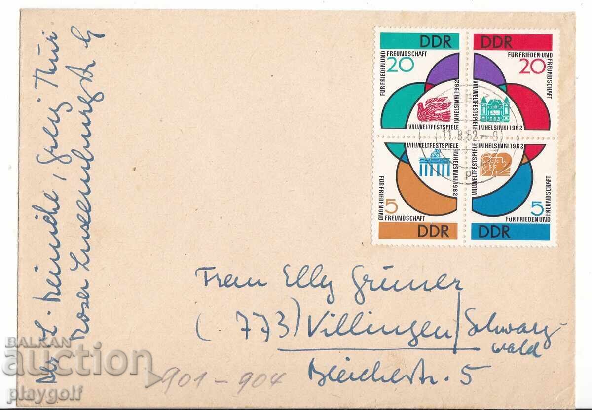 Collector's Envelope DDR 901-904 from 1962 by Dr. L. Reinicke