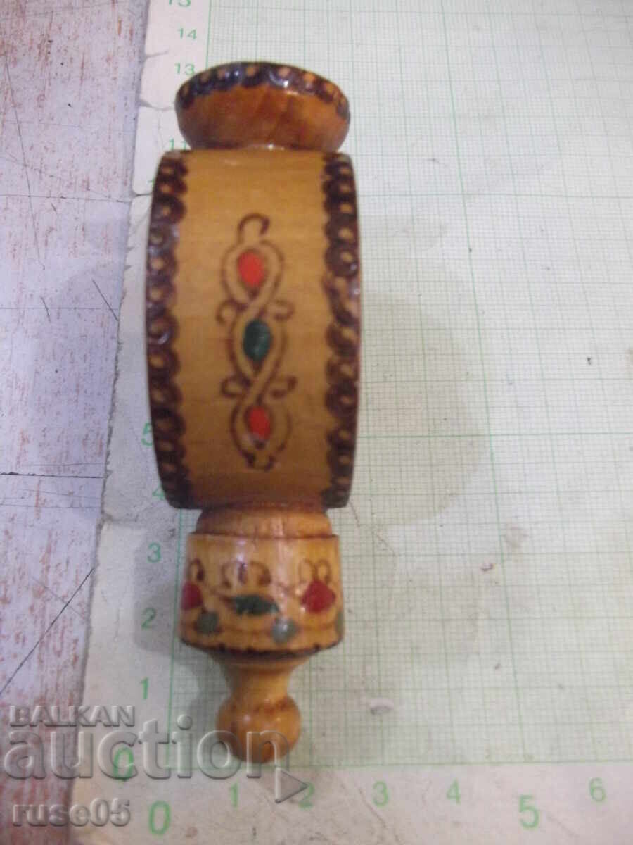 Auction  Muscal pyrography flask from the socialist era - 1
