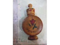 Bocică pirogravată cu motive muzicale din perioada comunistă - 1