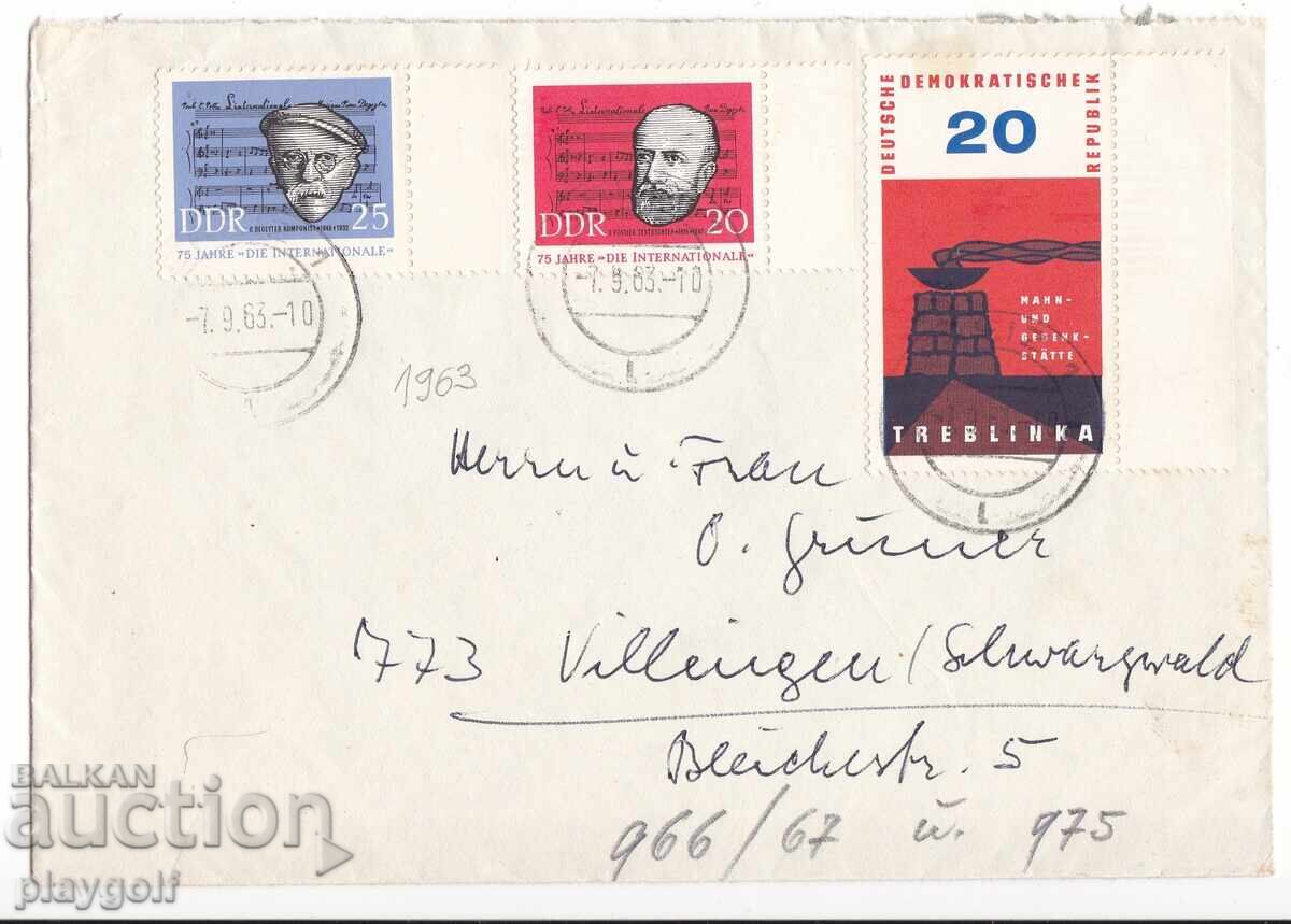 Collector's Envelope DDR 966-967 from 1963 by Dr. L. Reinicke
