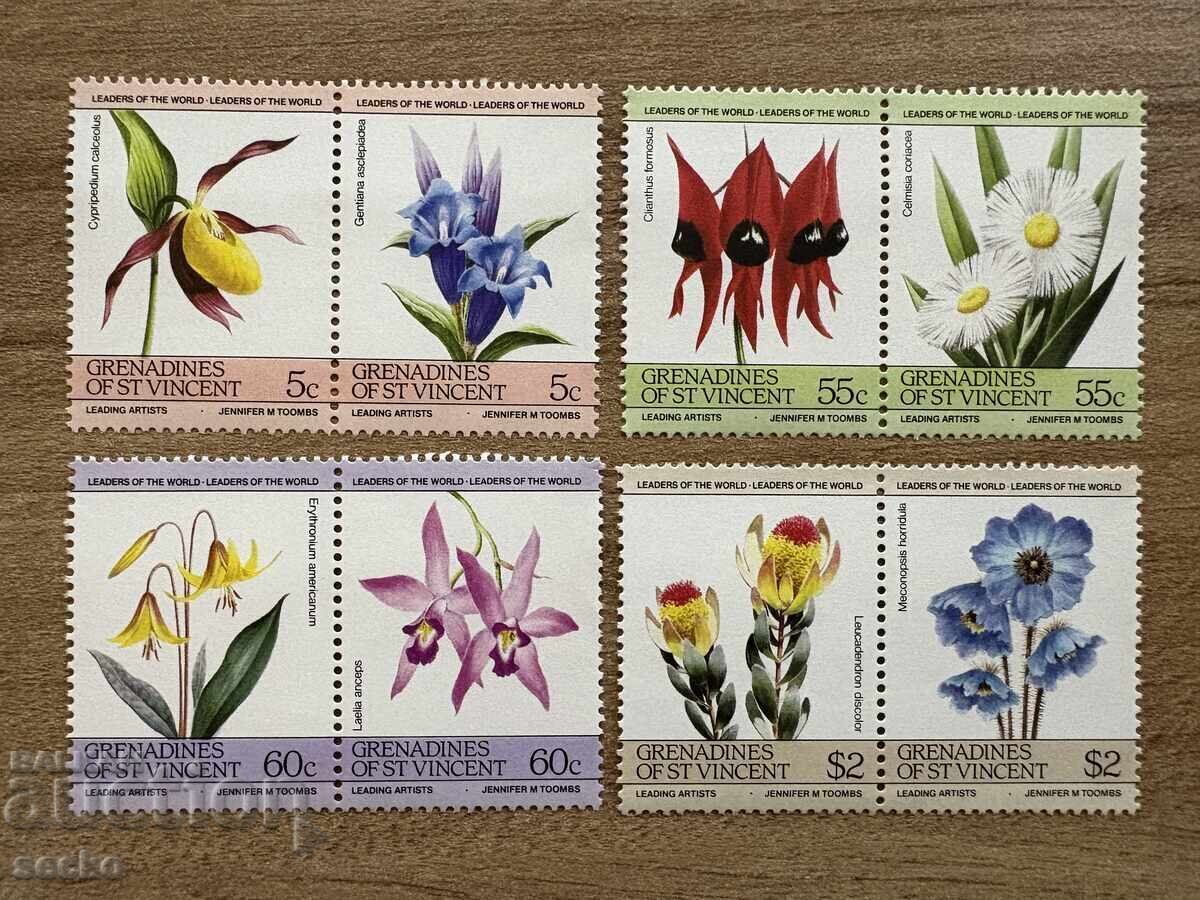 Saint Vincent Grenadines - Flowers (1985) MNH