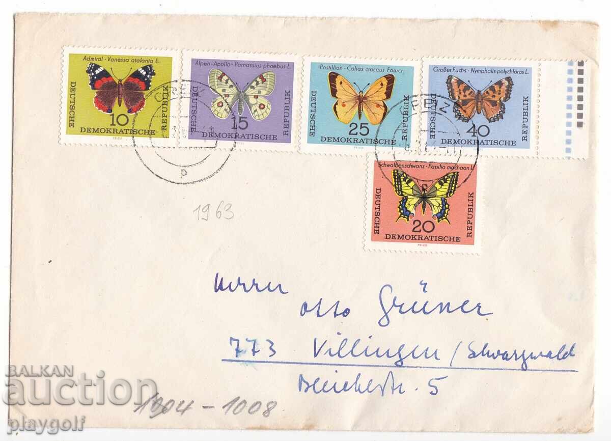 Колекционерски плик DDR 1004 - 1008 от1964 на Dr.L. Reinicke