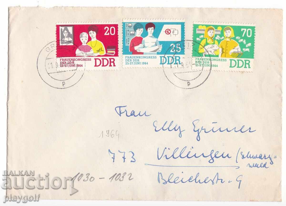 Collector's Envelope DDR 1030 - 1032 from 1964 by Dr. L. Reinicke