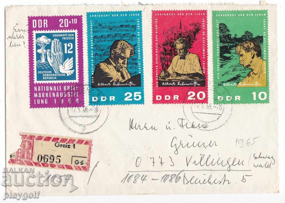 Collector's Envelope DDR 1084 - 1086 from 1965 by Dr. L. Reinicke