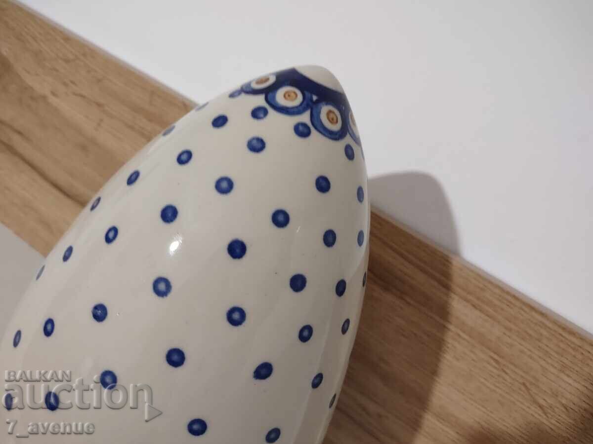 Δημοπρασία Υπέροχο κεραμικό ειδώλιο από ανοιχτόχρωμο κεραμικό, χειροποίητο 7.02.26