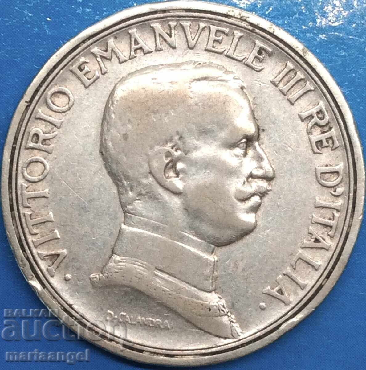 Παράδοση 2 λίρες 1917 Ιταλία Victor Emmanuel III ασήμι - σπάνιο