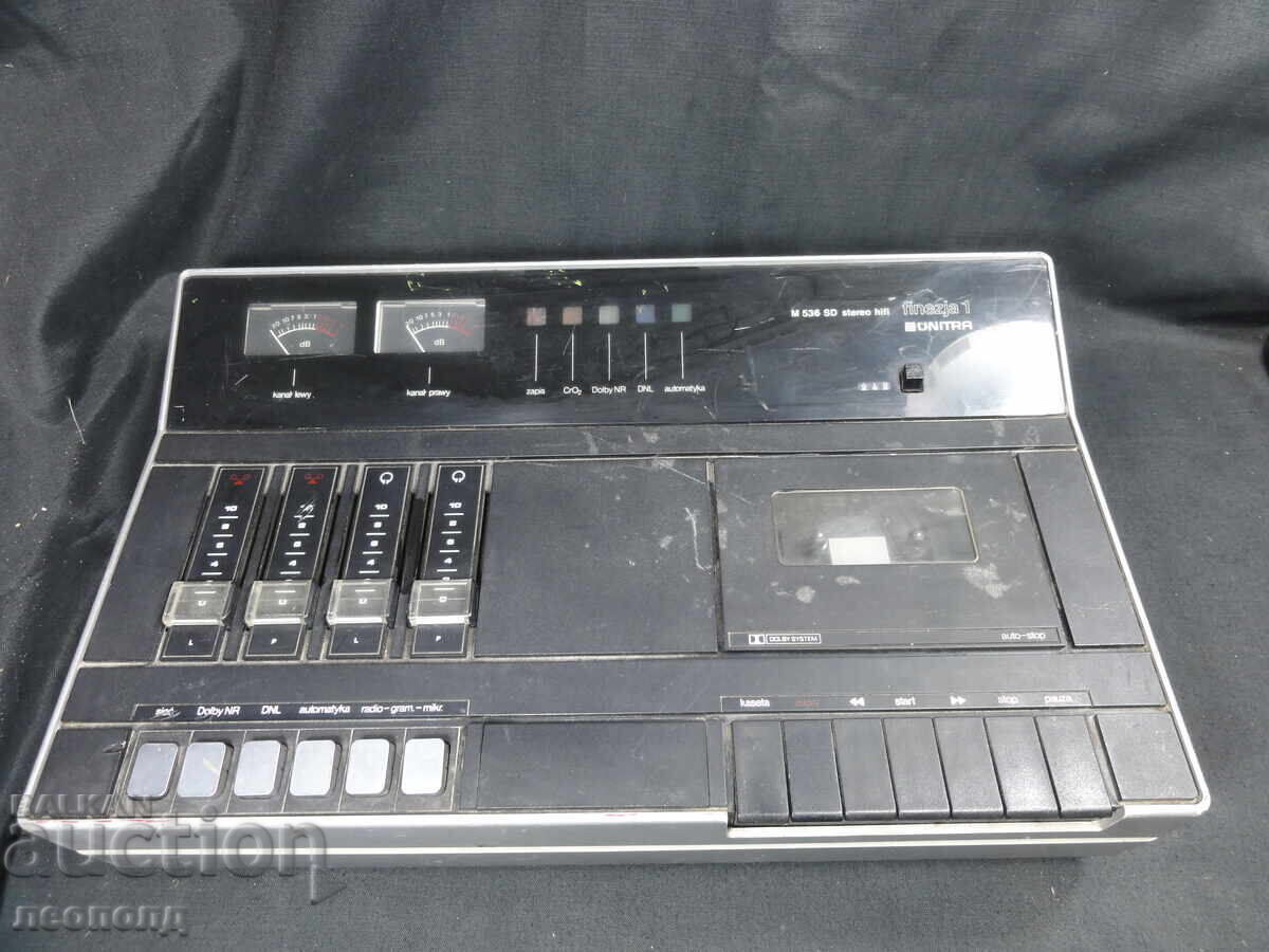 Old Retro Socialist Appliance Cassette Player Resprom Unitra Finezja