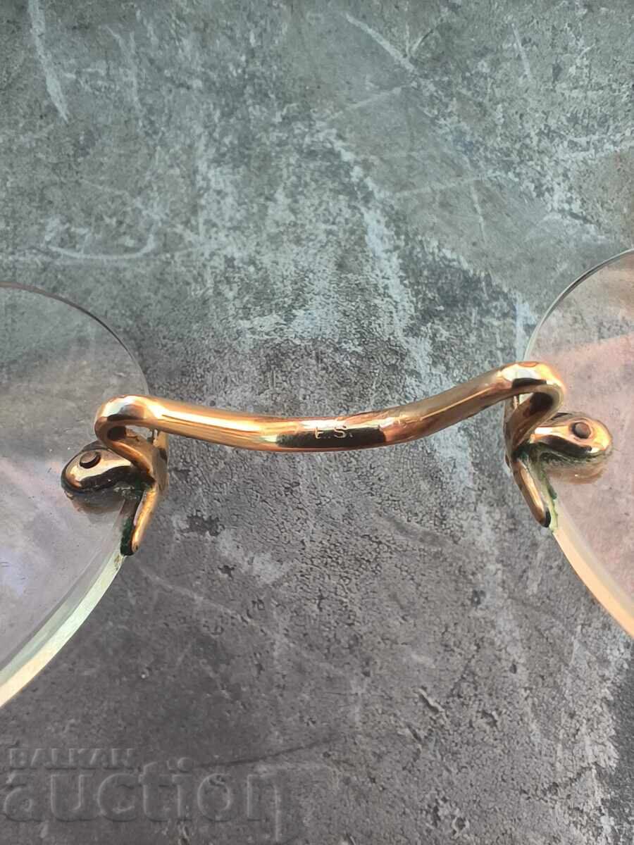 Antique old glasses with gold plating, two pairs - 5 Antique old glasses with gold plating, two pairs - 5