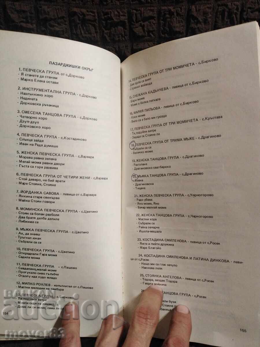 Παλιά πρόγραμμα. Συμπόσιο λαϊκής δημιουργίας. Κοπρίβστιτσα 86 - 6