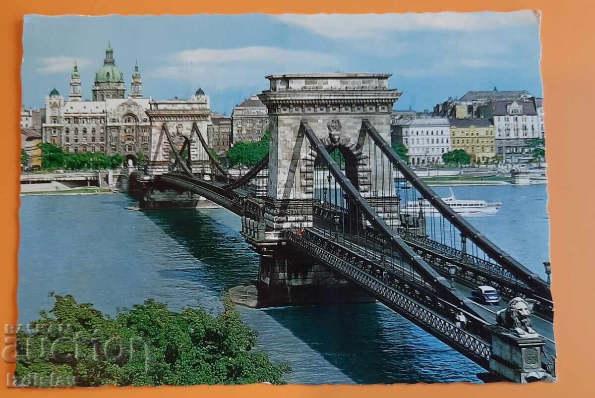 Βουδαπέστη, η αλυσίδα γέφυρα, καρτ ποστάλ