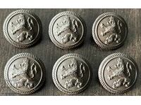 6226 Regatul Bulgariei 6 butoane mari din bachelită infanterie 30g