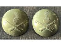 6227 Regatul Bulgariei 2 butoane mari Artilerie Balcanică