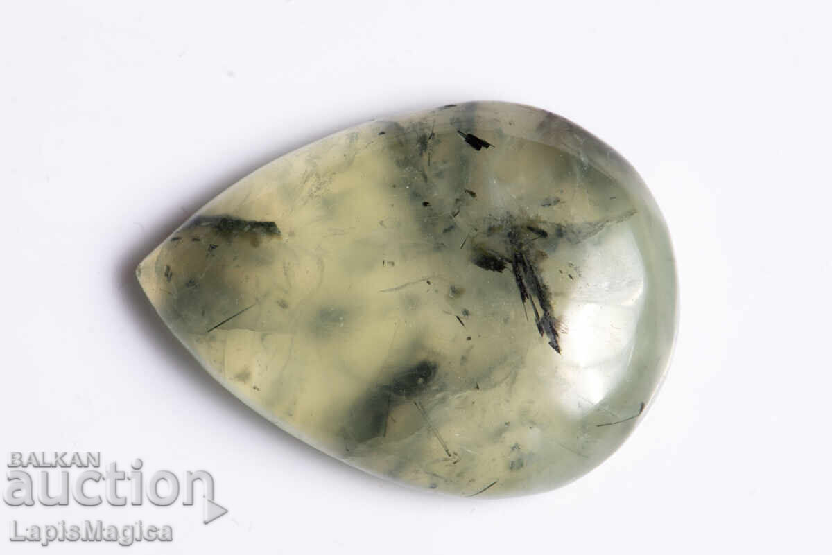 Prehnite 49.6ct Drop Cabochon Prehnite 49.6ct Drop Cabochon