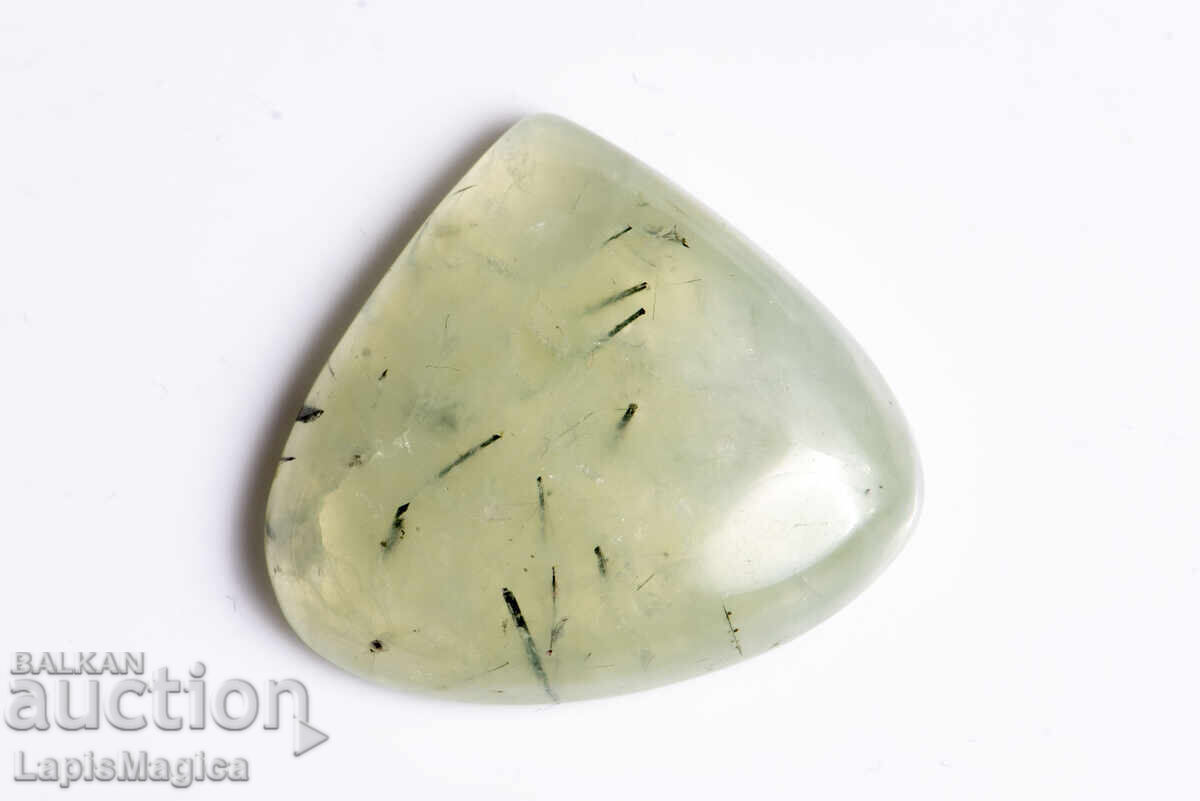 Prehnit 33ct picătură cabochon