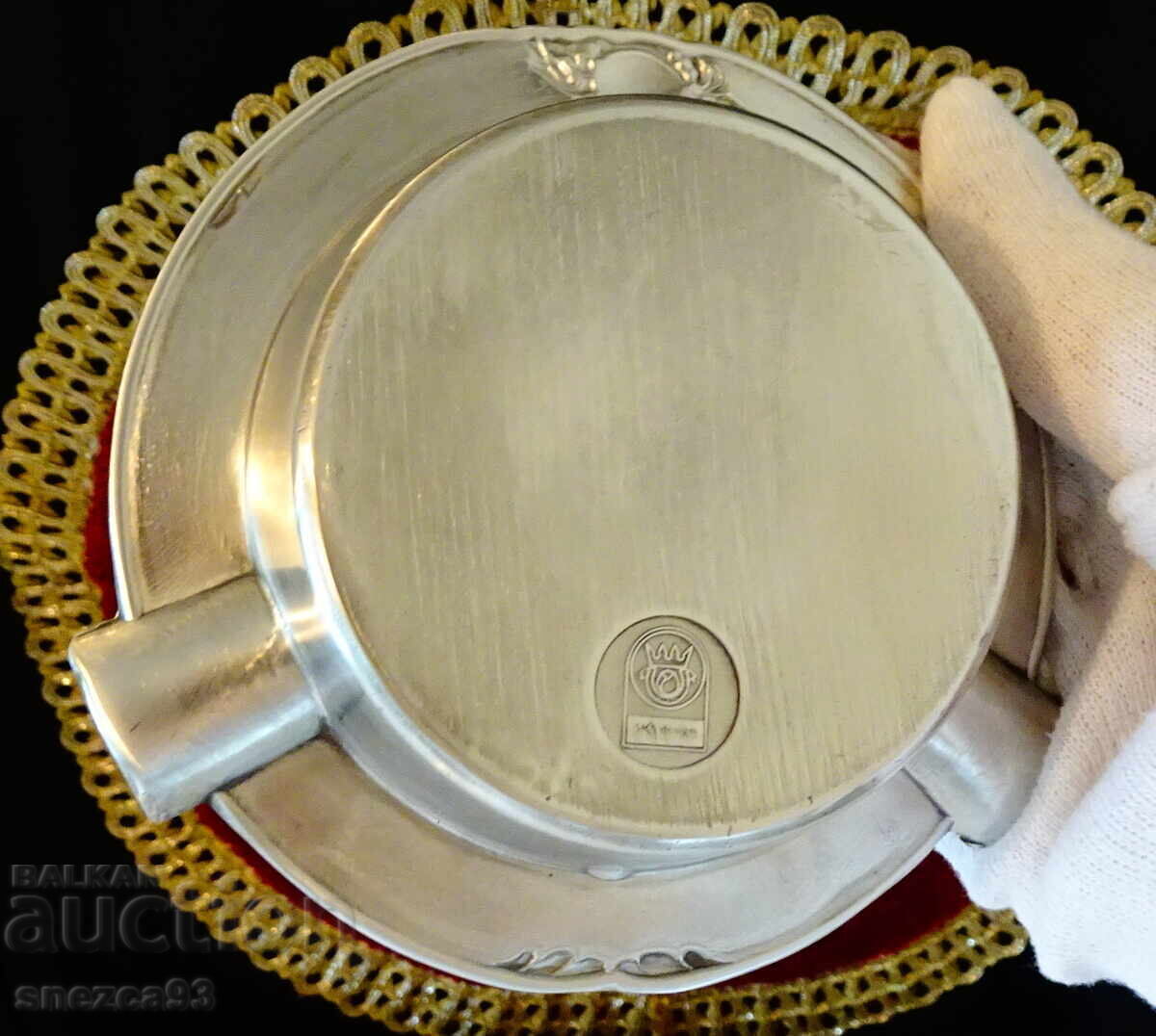 Tin ashtray for a romantic scene, tin wedding - 6 Tin ashtray for a romantic scene, tin wedding - 6