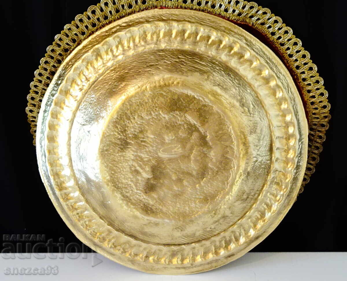 Bronze fruit bowl, Collini Austria vessel, 30 cm, 1.4 kg - 7