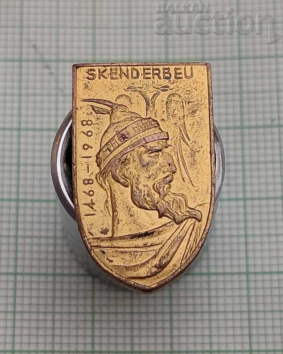 SKENDERBEG ALBANIA 1968 BADGE SKENDERBEG ALBANIA 1968 BADGE