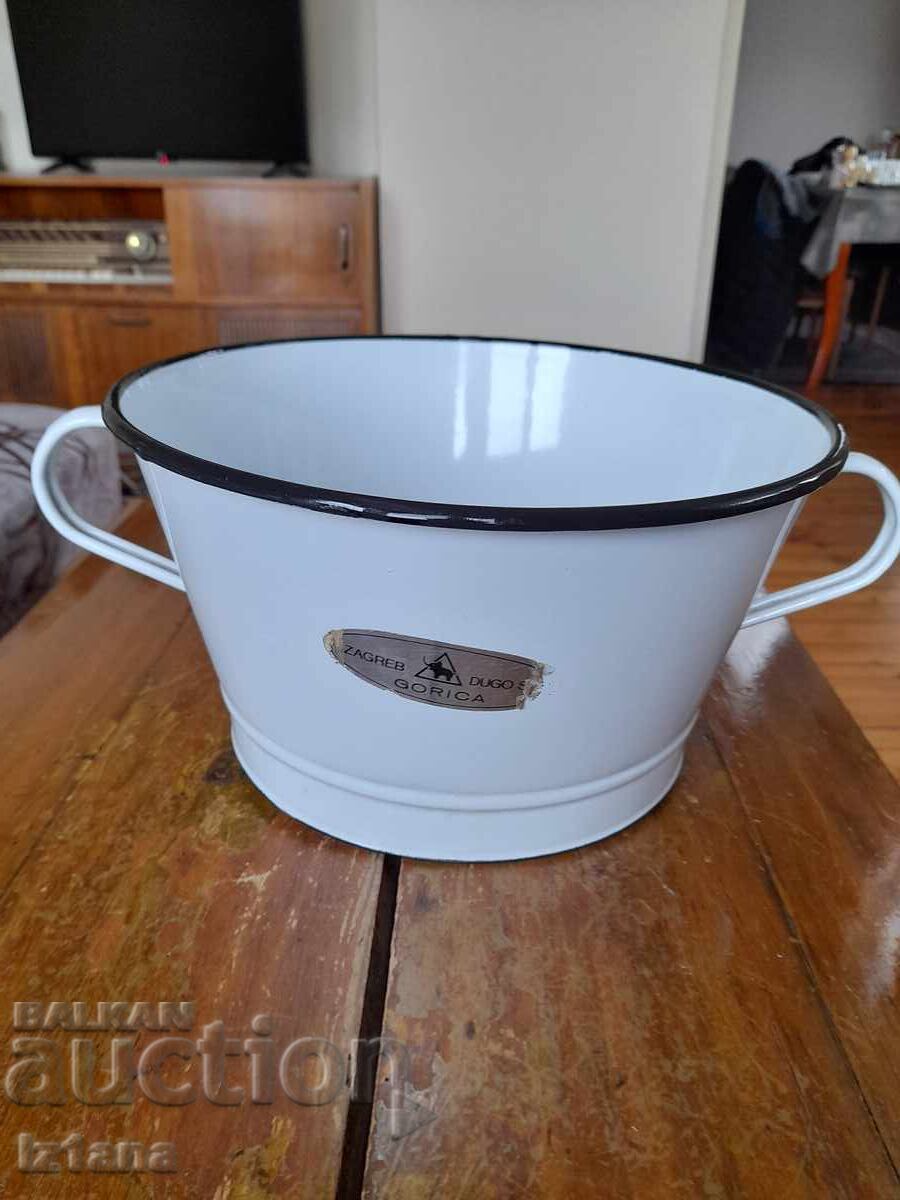 Аукцион Стара емайлирана цедка,гевгир